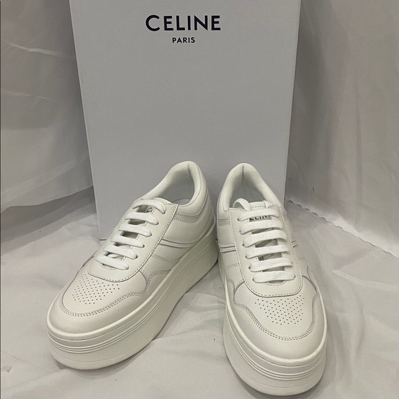 Celine Ivory Platform Sneakers - Picture 2 of 4
